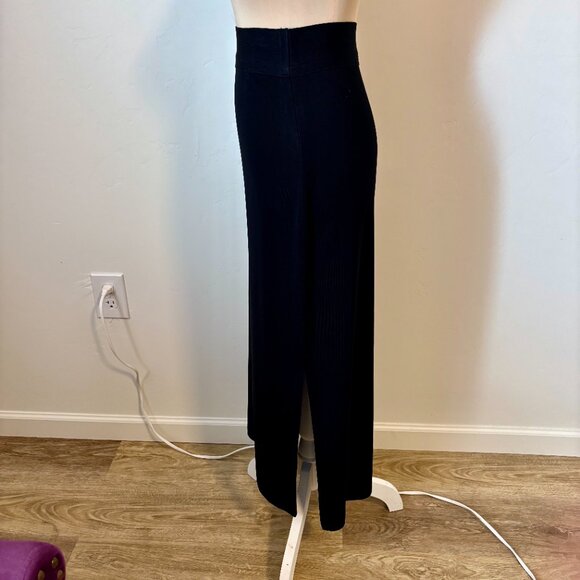 Exclusively MISOOK Mylana Black Stretch Knit Maxi Pencil Skirt Side Slit Size M - Picture 3 of 8